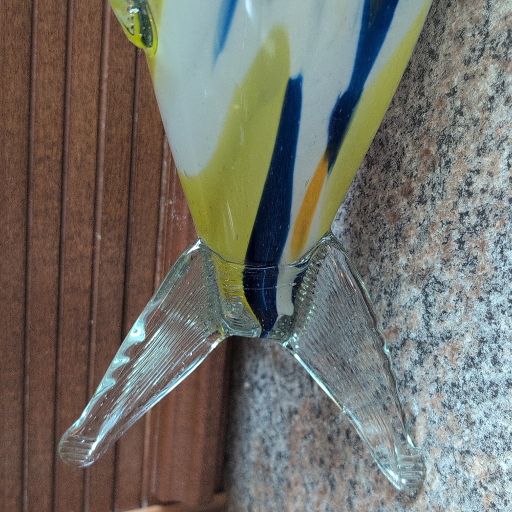 Vintage Murano Hand Blown Glass Multi-Colored Fish Figurine - Picture 5 of 13